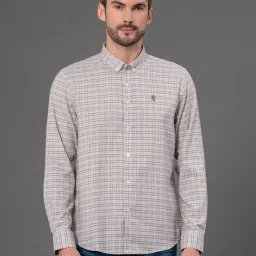 Red Tape Pastel Green Regular Fit Checks Shirt-image-22