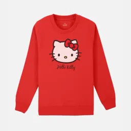 Hello Kitty Printed Sweatshirt For Kids Girls-picture-10