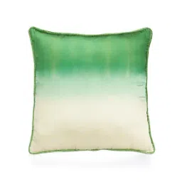 Home4U Myra Beige & Green Silk Cushion Cover - Set of 1-image-39