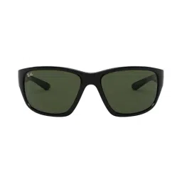 Ray-Ban 0RB4300 Green Highstreet Rectangular Sunglasses - 63 mm-image-5