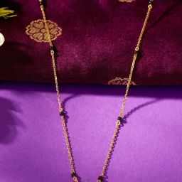 P.N.Gagdil Jewellers Diamond Devotion Gold & Diamond Modern Mangalsutra for Woman-7