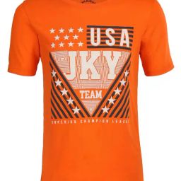 Jockey Kids Orange Graphic Print T-Shirt-picture-4