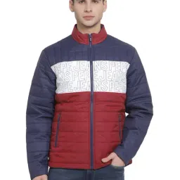 Pepe Jeans Red Regular Fit Colour Block Jacket-17