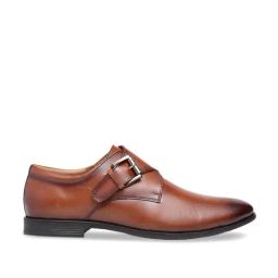Teakwood Leathers Men's Tan Monk Shoes-picture-18