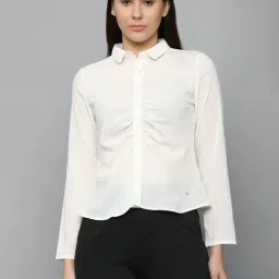 Allen Solly White Textured Shirt-image-12