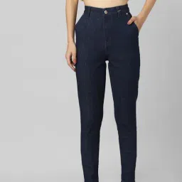 Only Blue Cotton Slim Fit High Rise Jeans-image-55
