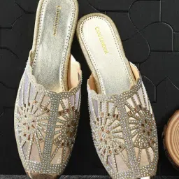 Clog London Women's Golden Mule Shoes-image-69