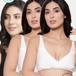 Inner Sense Black & White Full Coverage Maternity Bra - Pack of 3-picture-39