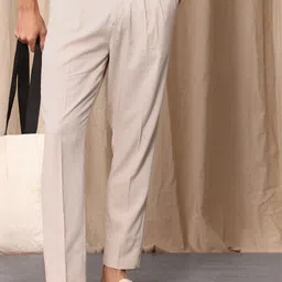 Mr Bowerbird Men Liberal Fit Pleated Trousers-picture-35