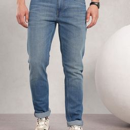 Nautica Men Slim Fit Mid-Rise Light Fade Stretchable Jeans-picture-40