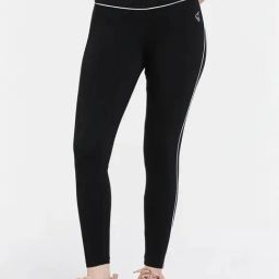 Zelocity by Zivame Black Solid Leggings-image-12