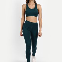 deb Women Green Solid Tights with pockets-image-78