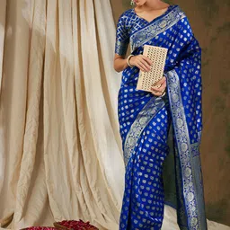 SHADOW & SAINING Woven Design Banarasi Zari Saree-picture-54