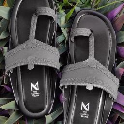 The Madras Trunk Men's Desi Grey Toe Ring Sandals-picture-35