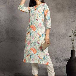 Mom&Bae Women Pink Kurtas-image-62