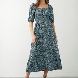 DOROTHY PERKINS Floral Print Puff Sleeve Fit & Flare Maxi Dress-image-79