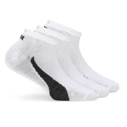 Puma White Cotton Solid Socks Pack of 3-image-97