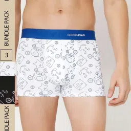 UnderJeans by Spykar Assorted Printed Trunks - Pack of 3 image 1