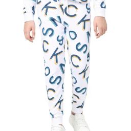 Jack & Jones Junior White Printed Trackpants-picture-36
