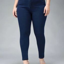 Miss Chase A+ Navy Plain High-Rise Jeans-image-63