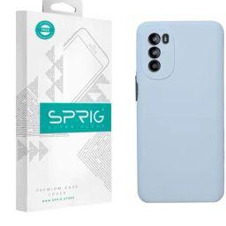 Sprig Liquid Silicone Back Cover for MOTOROLA G52 (Blue)-image-102