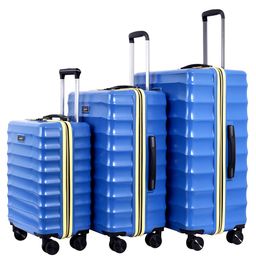 Luggero Set Of 3 Hard-Sided Trolley Bag-31