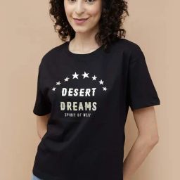 Fame Forever by Lifestyle Black Print T-Shirt-picture-16