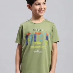 Monte Carlo Kids Green Printed T-Shirt-picture-43