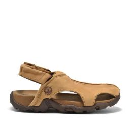 Woodland Men's Camel Fisherman Sandals-image-36