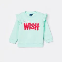 Juniors by Lifestyle Girls Blue COTTON Self Sweatshirt-image-81