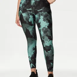 Marks & Spencer Women Abstract Printed Ankle Length Gym Tights-image-45
