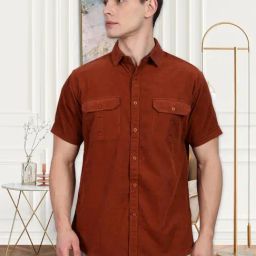 Kuons Avenue Red Slim Fit Shirt-image-80