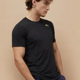 Kappa Black Regular Fit T-Shirt-image-36