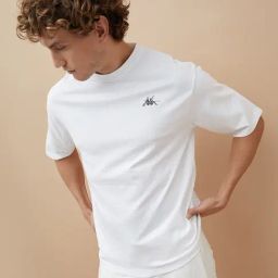 Kappa White Relaxed Fit Printed T-Shirt-image-27