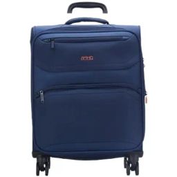 Jump Moorea 2 Navy 8 Wheels Small Soft Cabin Trolley Bag-image-19