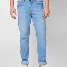 Giordano Light Blue Regular Fit Jeans-image-35