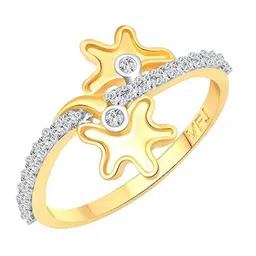 Vighnaharta Gold-Plated CZ Studded Finger Ring-27
