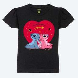 YK Disney Print Puff Sleeve Cotton Top-37