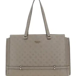 Guess Dark Taupe Zarela Logo Tote-picture-47