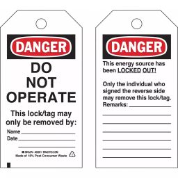 BRADY Danger Sign Tag Paper, 15Y642-image-84