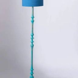 Freedom Tree Wooden Teak Wood Mint Floor Lamp-63