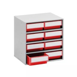 Treston 16 Drawer Storage Unit Plastic 395 x400 x300 mm Red, 1630-5-image-61