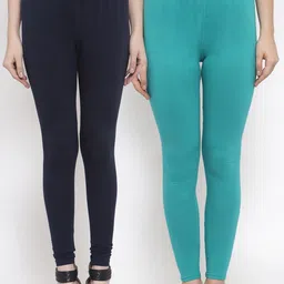 TAG 7 Women Pack Of 2 Solid Leggings-image-46