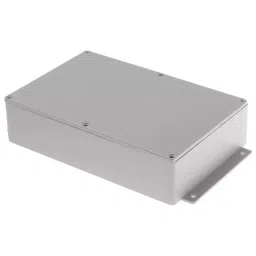 RS PRO Grey Die Cast Aluminium Enclosure, IP66, Flanged, Grey Lid, 252 x 146.1 x 55.5 mm Model No 6215078-image-32