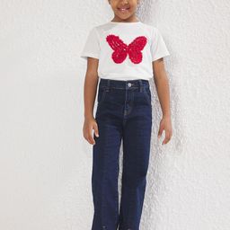 Trendyol Girls Regular Fit Mid-Rise Clean Look Cotton Non Stretchable Jeans-picture-28