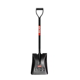 INDO Heavy-Duty Square Nose Shovel Carbon Steel with Metal Handle 2 Kg, ‎SSQ4-2-34