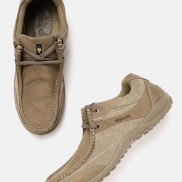 Woodland Men Leather Sneakers-image-86