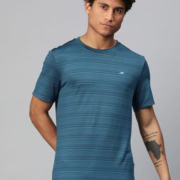 Alcis Striped Anti Static Slim Fit T-shirt-image-97