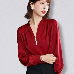 JC Collection Red Solid Casual Top-picture-17