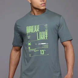 HRX by Hrithik Roshan Typography Printed Training T-shirt-image-58